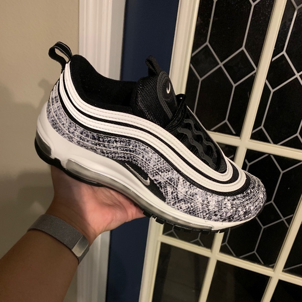 Nike Air Max 97 Black/White, snakeskin